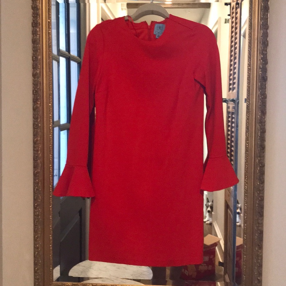 Red cocktail dress